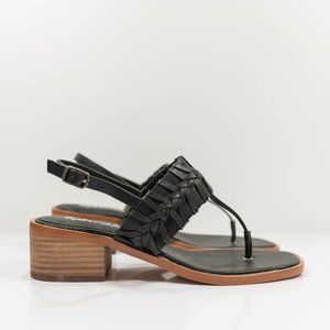 Splendid Tempo T-Strap Woven Leather Sandals